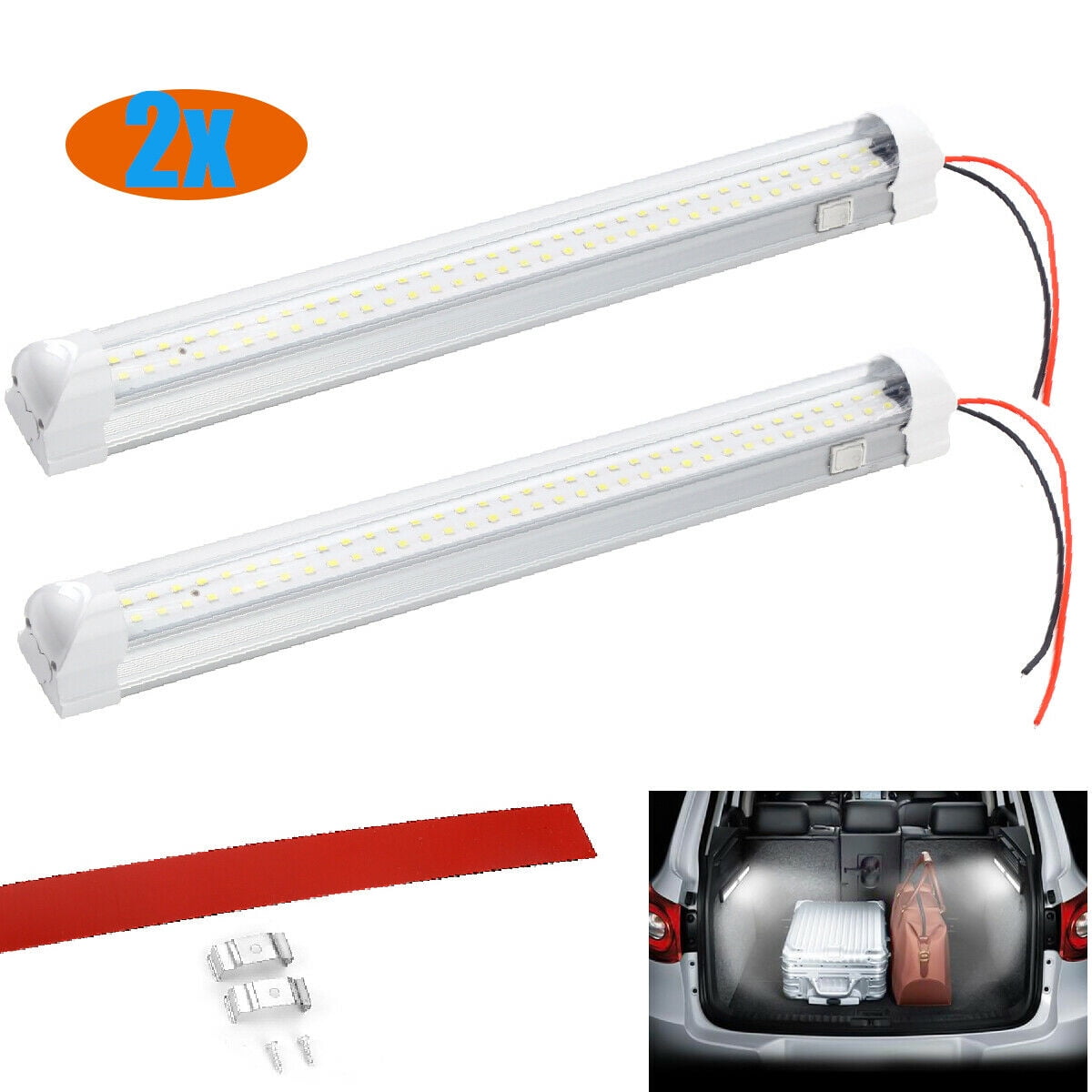 12V 72 LEDs Bright Car Interior Led Light Kits Van Lorry Truck Camper Boat Lamp 12V 72 LEDs Bright Car Interior Led Light Kits Van Lorry Truck Camper Boat Lamp