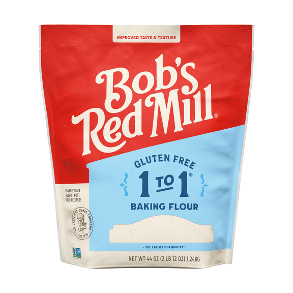 Bob's Red Mill Gluten Free 1-to-1 Baking Flour, 44 oz Bag
