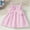 Pink, variant on Abtuhar Girls 0 to 9 Months Summer Dress Sleeveless Round Neck Striped Cami Dressfor Newborn Princess Wear