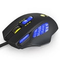 thumbnail image 1 of Mistaha Souris de Jeu Programmable 4000DPI Souris Ergonomique 18 Boutons Programmables/ 4 Niveaux de DPI Réglables/ Poids, 1 of 8