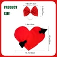 thumbnail image 3 of Porch Goose Valentine Outfits，Holiday Porch Goose Outfits for Valentine and St. Patrick Porch Goose Clothes for Patio Yard Lawn Decor, 3 of 6