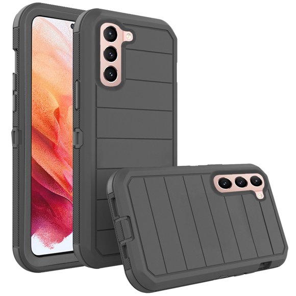 Asuwish Compatible with Samsung Galaxy S21 5G 6.2 inch Phone Case Hybrid Rugged Shockproof Hard Protective Drop Proof Full Body Heavy Duty Mobile Cell Cover for S 21 21S G5 Women Men Black