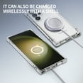 thumbnail image 6 of Allytechgroup Crystal Clear Case for Samsung Galaxy S25 Ultra, Support Wireless Charging Military Grade Drop Protection Non-Yellowing Anti-Fingerprint Protective Cover Case, Clear, 6 of 7