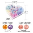 thumbnail image 4 of 148pcs 8 style Rubberized style Imitation Pearl Transparent Acrylic Beads Berry Round Mixed color 12x11.5-12mm Hole: 1-2mm, 4 of 5