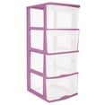 thumbnail image 1 of Caja Organizador de Plástico LIFTOR 4 Cajones Altos Y Amplios Rosa, 1 of 3