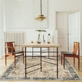 thumbnail image 5 of ReaLife Machine Washable Area Rug - Living Room Bedroom Bathroom Kitchen Entryway Office - Padded Low Pile Stain Resistant Premium - Boho Farmhouse Vintage - Bev - Beige Tan Brown 7'6" x 9'6", 5 of 10