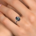 thumbnail image 4 of Gem Stone King 14K White Gold Green Mystic Topaz Solitaire Engagement Ring for Women | 2.30 Cttw | Oval 9X7MM | Gemstone November Birthstone | Size 6, 4 of 6