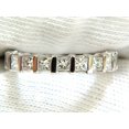 thumbnail image 4 of 2.85CT PRINCESS DIAMONDS ETERNITY RING H/VS 14KT 7.25 CHANNEL SHARING, 4 of 11