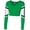 Kelly/White/Black, variant on Chassé Womens' Performance Cheer Legacy Bodyliner Black/White/Red Adult X-Large