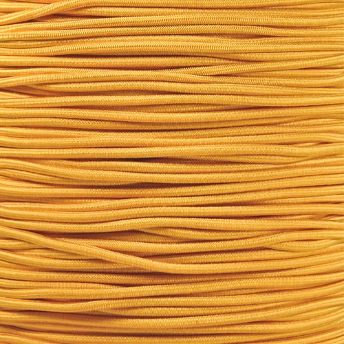 GOLBERG Elastic Shock Cord - 2.5mm, 1/32, 1/16, 3/16, 5/16, 1/8, 3/8, 5/8, 1/4, 1/2 inch Diameter - 10, 25, 50, 100 ft Lengths - Made in The USA (Goldenrod, 1/8in x 10ft)