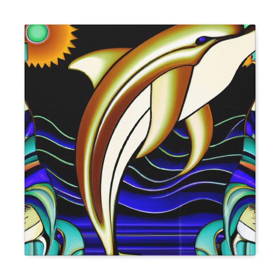 Dance of the Dolphins - Canvas