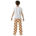 thumbnail image 5 of FORMRS Kids Pajama Pants with Pockets Size 6-8Y Boys Lounge Sleep Bottoms, Rusty Orange Plaid, 5 of 8