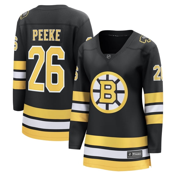 Women's Fanatics Andrew Peeke Black Boston Bruins Home Breakaway Player Jersey