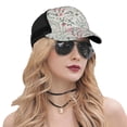 thumbnail image 5 of Lsque Fairy Floral Printed Trucker Hat - Baseball Cap for Men Women - Breathable Mesh Side, Adjustable Fit - for Casual Wear, 5 of 7