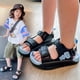 thumbnail image 5 of Zapatos de verano para niños, sandalias de punta abierta para niñas, suela suave con velcro, antideslizantes, zapatos de playa para estudiantes y niños, 5 of 6