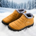 thumbnail image 5 of Gyexs Womens Snow Boots Wide, Winter Shoes for Women 2025 Casual, Cushioned, Bungee, Riding, Wingtip Toe, Women's Fashion, Yellow, Size 8, 5 of 8