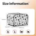 thumbnail image 5 of Lsque Cute Cow and Milk Stains Print 4 Slice Toaster Cover , Kitchen Appliance Dustproof Protector , Toaster Protector Dustproof Kitchen Appliance Cover, 5 of 7
