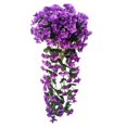 thumbnail image 1 of Vigne de Glycine Artificielle Buisson Violet-Rouge Réutilisable Intérieur Extérieur Mariage Fête Salon-Violet-, 1 of 5