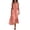 Pink, variant on Summer Womens Dress with Patch Pockets Sleeveless Button-Down Casual Shirt Dress