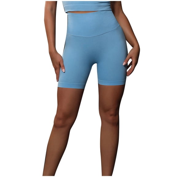 Hrsba Yoga Shorts,Workout Shorts Women High Waisted Seamless Breathable Stretchy Activewear