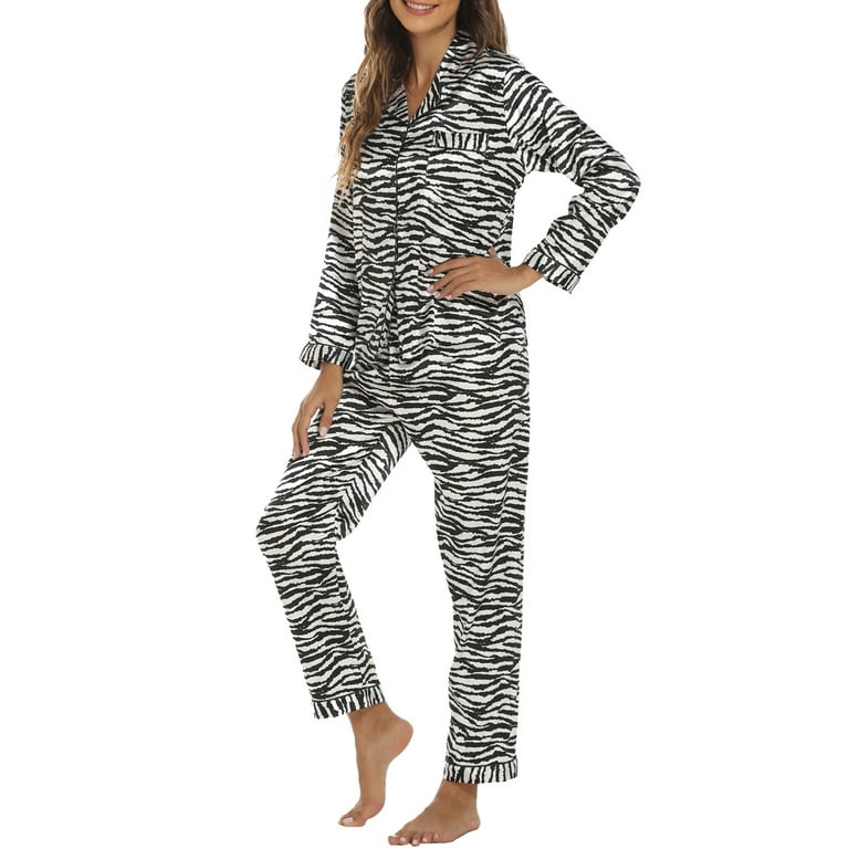 TIGER STRIPE SATIN PJ SET