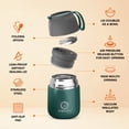 Energify Vacuum Insulated Thermos Food Container, Stainless Steel, 17