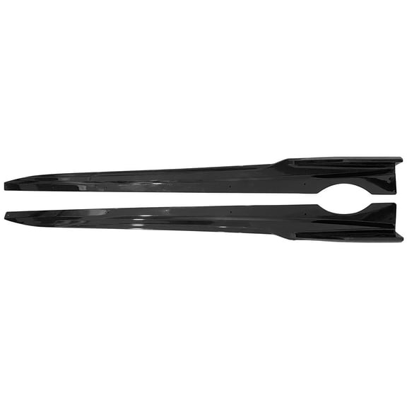 Ikon Motorsports Compatible with 19-23 BMW G05 X5 M Sport IKON Style PP Side Skirts - Gloss Black