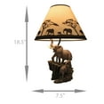 thumbnail image 4 of Elephants on Expedition Sculptural Table Lamp w/Decorative Shade, 4 of 4