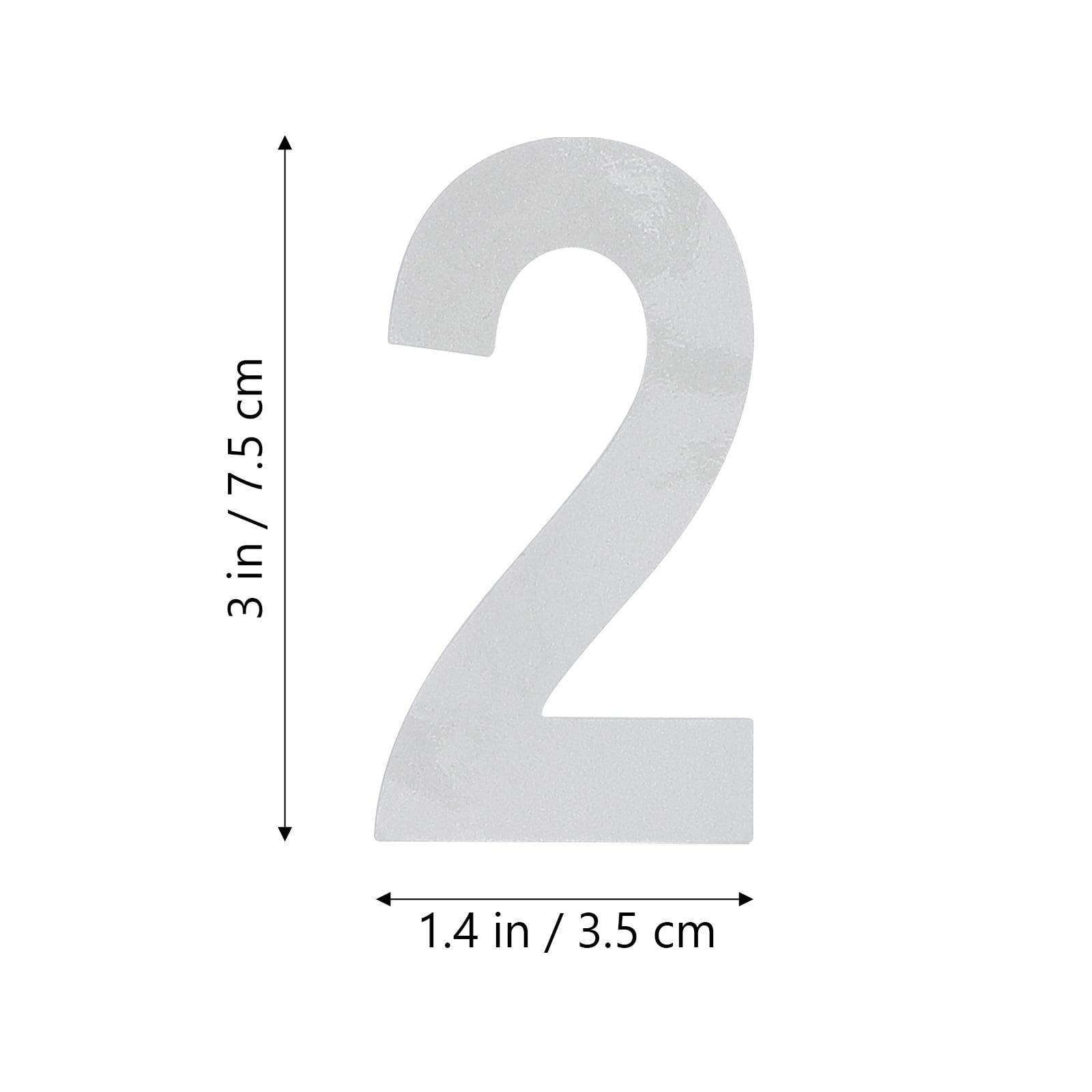 4 PCS External Mailbox Number outside Reflective Decals Numbers