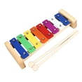 thumbnail image 1 of Kids Xylophone, Fun Playing 8 Notes Aluminum Wood Glockenspiel Instrument  Sound Quality Great Workmanship  for Melody, 1 of 7