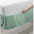 thumbnail image 2 of Ballet Bed Skirt, Ballerinas Dancing in Various Poses Fine Arts Theme Theatrical Activity, Elastic Bedskirt Dust Ruffle Wrap Around for Bedding Decor, 4 Sizes, Seafoam Pale Pink Cream, by Ambesonne, 2 of 2