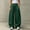 Dark Green, variant on Wide Leg Sweatpants For Women Solid Tone Fold Over Waistband Pants Adjustable Drawstring Relaxed Fit Casual Sport Trousers