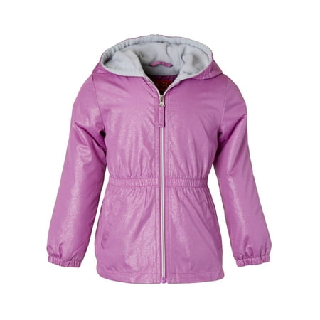 Fleece Baby Fleece Vest - Fleece Lined Foil Print Anorak (Baby Girls & Toddler Girls)