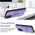 thumbnail image 6 of for Samsung Galaxy A13 4G Case, Card Holder Wallet Case, Ring Holder Stand, Wrist Hand Strap, PU Leather Anti-Scratch Shockproof Protective Flip Phone Cover for Samsung Galaxy A13 4G Case, Purple, 6 of 7