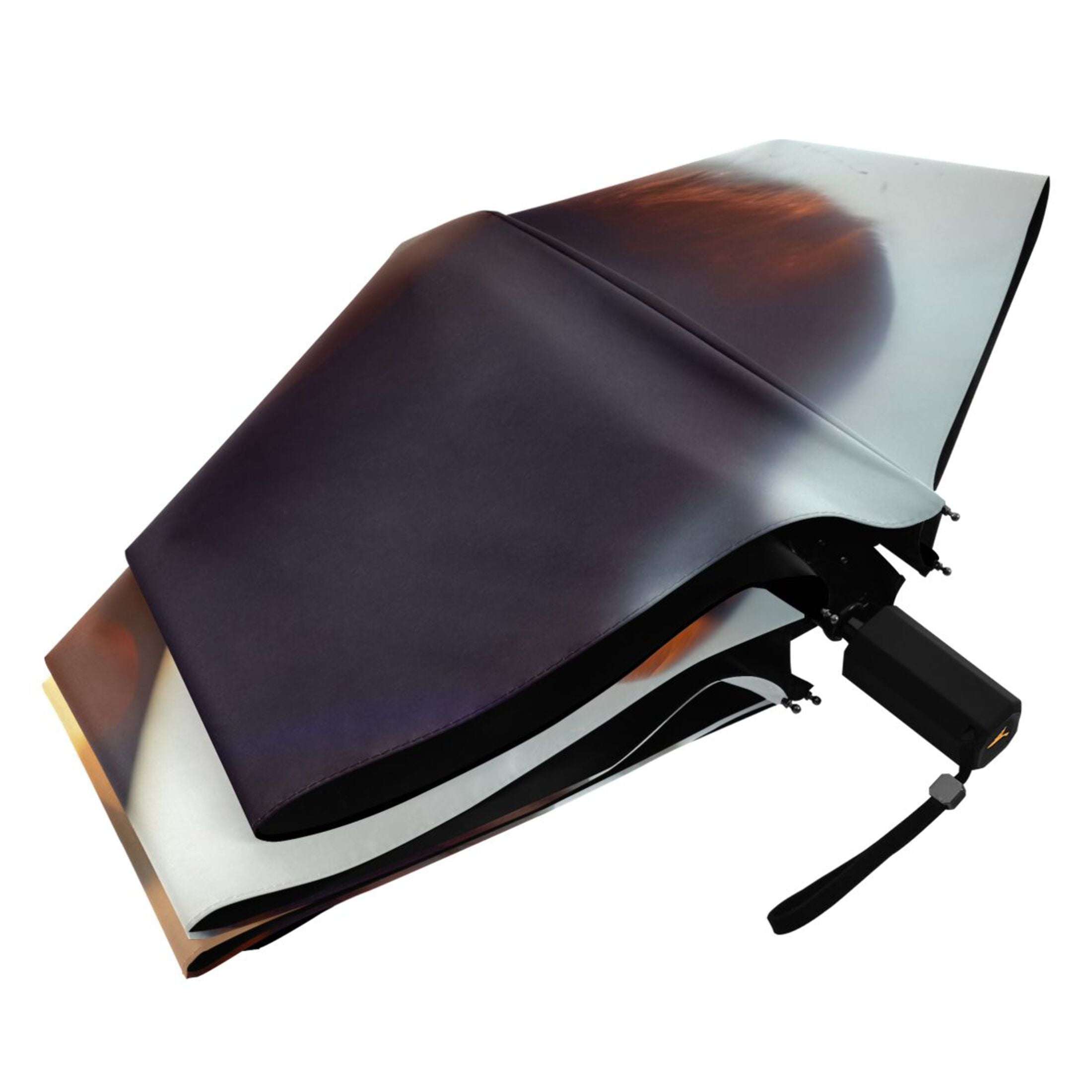 Coffee Cup on Table Compact Sun Umbrella Windproof Travel Umbrellas for Rain Strong Portable UV Protection