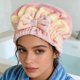 thumbnail image 3 of Toalla de microfibra superabsorbente para el cabello, gorro de secado con lazo, turbante suave para el cabello, gorro de baño para cabello rizado, corto, largo y mojado., 3 of 7