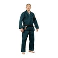thumbnail image 4 of Fuji Lightweight Brazilian Jiu Jitsu BJJ Gi - Navy Blue w/ Orange (A6), 4 of 12