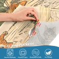 thumbnail image 3 of Yayeee Kitchen Curtains Tier Pair Light Filtering 27"x36" Rod Pocket Short Cafe Window Panel, Cats in Party, 3 of 7