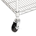 thumbnail image 4 of Seville Classics 5-Tier NSF Steel Wire Shelving Rack with Wheels - 72" H x 36" W x 24" D, 4 of 10