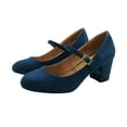 thumbnail image 2 of Where's That From Womens Araceli Extra Wide Block Heel Mary Janes, 2 of 5