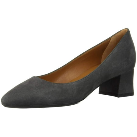 Aquatalia Womens Pasha Nappa Pointed Toe Classic Pumps, Anthracite, Size 10.0