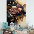 thumbnail image 2 of Designart Red And Gold Camellia Floral Design I Canvas Wall Art, 2 of 5