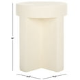 thumbnail image 4 of Safavieh Aldrich Modern Magnesium Oxide Round End Table, White, 4 of 8