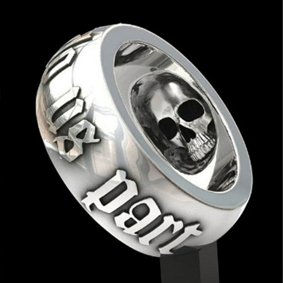 European American Style Skull Ring, Alloy Material Electroplated Finish, Fashion Jewelry for Men and Women