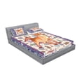 thumbnail image 2 of Ambesonne Animal Fitted Sheet & Pillow Sham Set, Cats Composition, Queen, Multicolor, 2 of 2