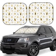 thumbnail image 1 of Balery Beer Parasol para parabrisas de coche de 2 piezas | Parasol plegable para parabrisas delantero de coche para la mayoría de sedanes-Medium, 1 of 6
