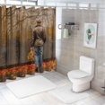 thumbnail image 7 of Chilfamy Fall Leaves Printed Shower Curtain Decor Bathroom Set with Hooks 36x72, 7 of 7