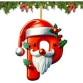 thumbnail image 1 of Colgante de letra de árbol de Navidad de acrílico | Decoración colgante con alfabeto personalizado | Decoración para árbol de Navidad para el hogar, puerta, pared, corona, 1 of 1