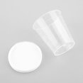 thumbnail image 3 of Luckyn Plastic Medicine Cups with White Lids,30 ml Medicine Measuring Measure Cups,20 Pcs Clear Container Mixing and Measuring Resin, Epoxy, DIY Arts & Crafts, Paint, Cooking, 3 of 10