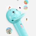 thumbnail image 4 of 10 Cards Of Different Themes Flashlight Early Education Cartoon Fun Stall Gift Toy Children Baby Luminous Projection Flashlight Blue_0, 4 of 6